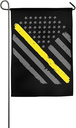 Amazon Com 911 Dispatcher Thin Gold Line Flag Funny Outdoor Home
