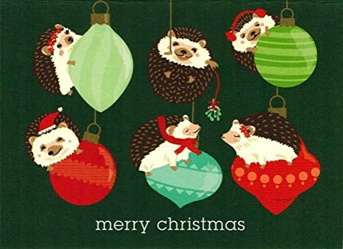 Holiday Hedgehogs Boxed Blank Holiday Cards Box of 10 Cards