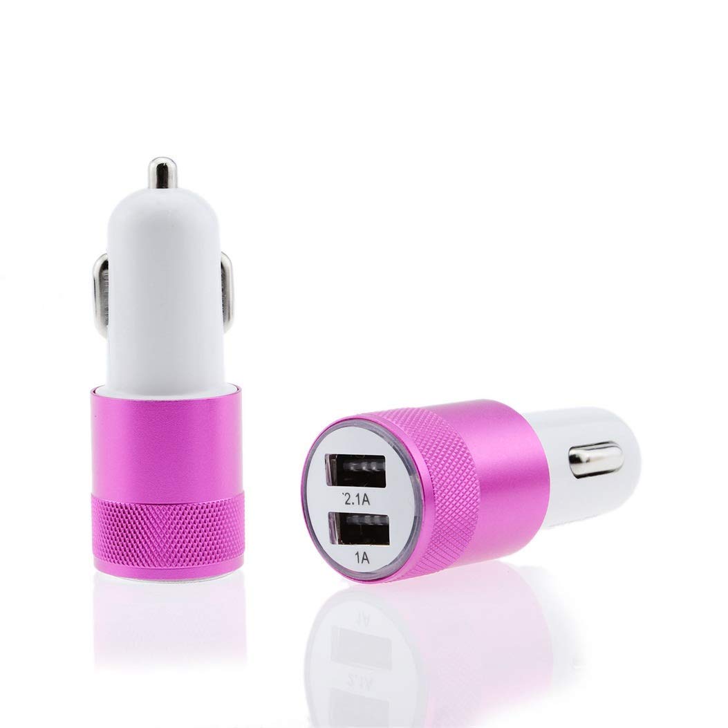 Double Usb Car Charger 5v 2 1a Mini Dual 2 Port Usb Amazon In