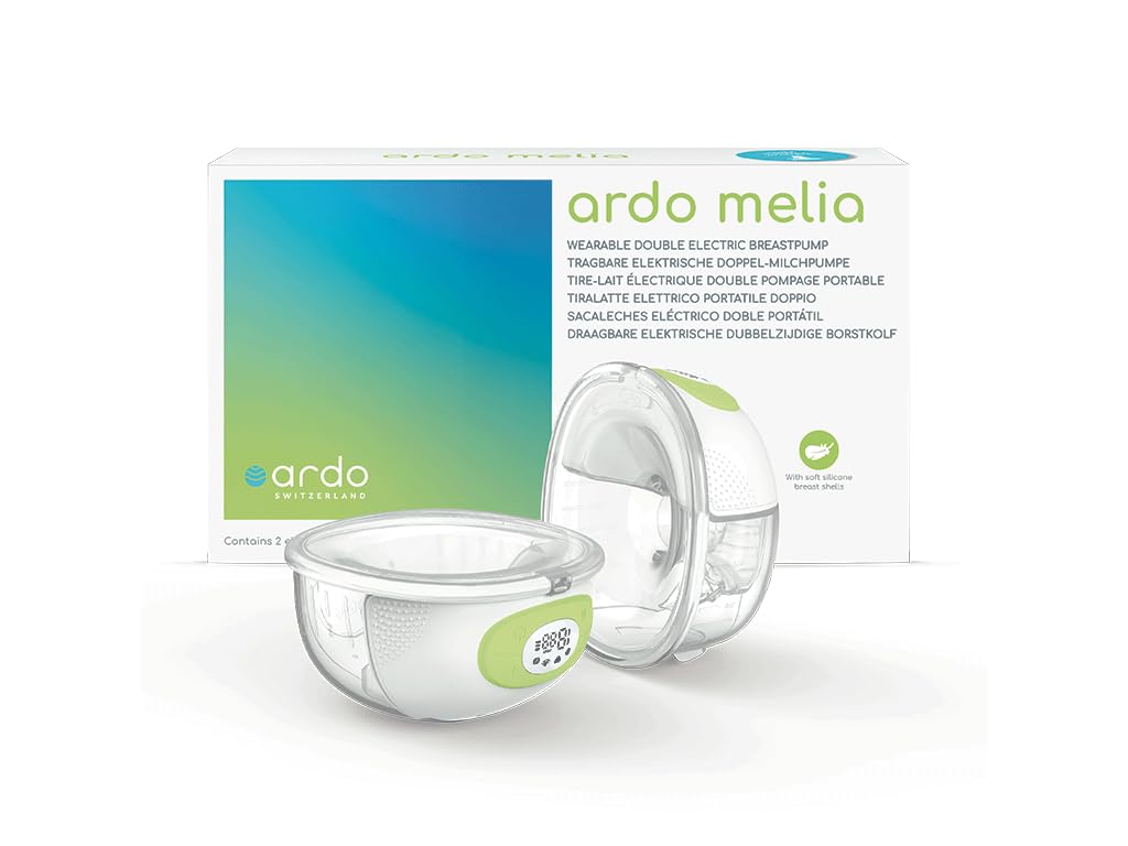 Ardo Melia Wearable Breast Pump with 15 Suction Levels & 4 Expression Modes. Award Winning Quiet & Portable Hands Free Breast Pump. USB Rechargeable, Dishwasher Safe & BPA & BPS Free.