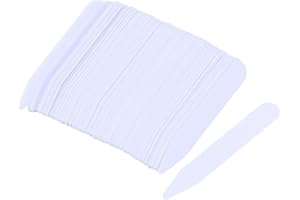 200pcs Plastic White Collar Stays for Crisp Dress Shirts Essential for Men's Collars
