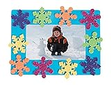 Bright Snowflake Picture Frame Magnet Craft Kit