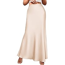 BTFBM Womens Summer Fall Skirt 2025 Silk Elegant High Waist