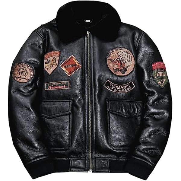 Midwest Men's Genuine Sheepskin Leather Bomber Jacket with