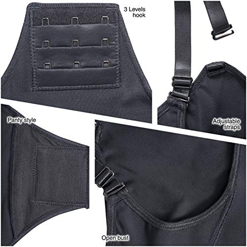 DIANE & GEORDI 002375 Slimming Body Shaper for Women | Fajas Colombianas Black