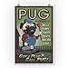 Lantern Press 9x12 Inch Art Print Wall D√©cor, Pug, Retro Plumbing Ad