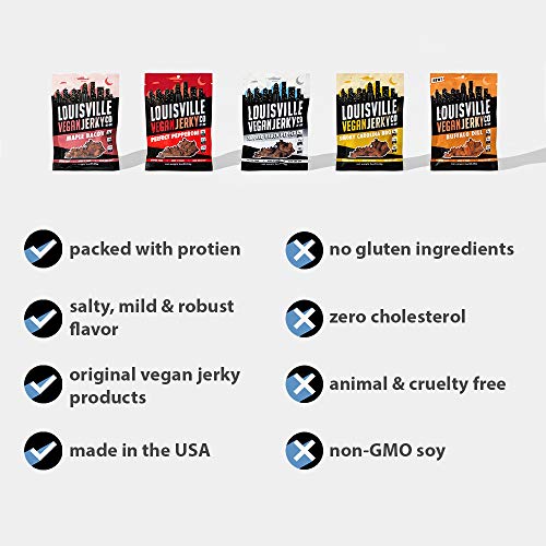 Louisville Vegan Jerky Smoky Carolina BBQ, Vegetarian & Vegan
