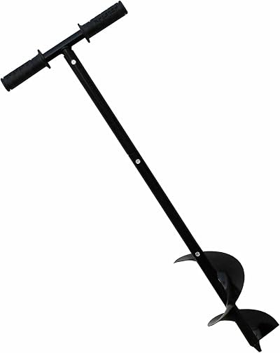 AUGER 6 inch Manual Post Hole Auger Digger Heavy Duty Hand Drill