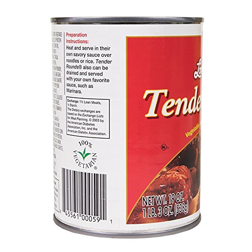 Loma Linda - Plant-Based - Tender Rounds with Gravy (19 oz.) (Pack of 12) - Kosher