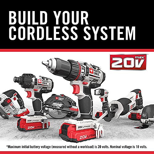 PORTERCABLE 20V MAX Cordless Drill and Impact Driver, Power Tool Combo