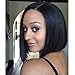Netgo Black Bob Wig Short straight Heat Resistant Synthetic Black Hair Wig for Black Women