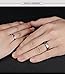 Fate Love 2pcs Romantic I Will Always be with You Couples Promise Engagement Wedding Ring Set/Ring Necklace A Pair for Lover