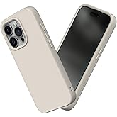 RhinoShield Case Compatible with [iPhone 15 Pro] | SolidSuit - Shock Absorbent Slim Design Protective Cover with Premium Matte Finish 3.5M / 11ft Drop Protection - Shell Beige