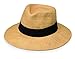 Wallaroo Hat Company Women’s Morgan Fedora – Natural – UPF 50+, Modern Style