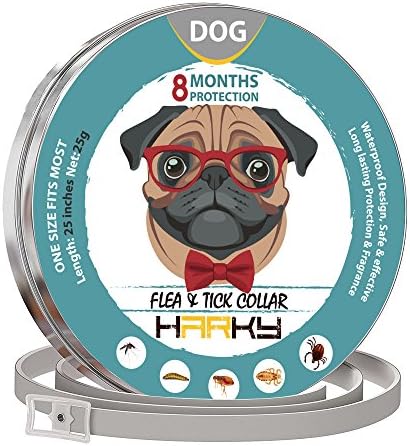 GORAUL Dog Flea Collar - Prolonged Tick Prevention - Waterproof and Safe Dog Collar - Natural Ingredients and Adjustable Flea Medicine