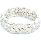 World End Imports White Cotton Sailor Knot Bracelet (Small)