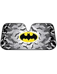Funda para asientos, tapetes de goma y sombrilla para automóvil de BDK, 16 artículos, accesorios para la completa protección interior del auto, Batman