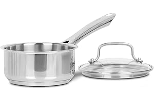Cuisinart 4-Qt (3.8 L) Stainless Steel Saucepan with Cover, Cool Grip Handles (7HG194-20EC)