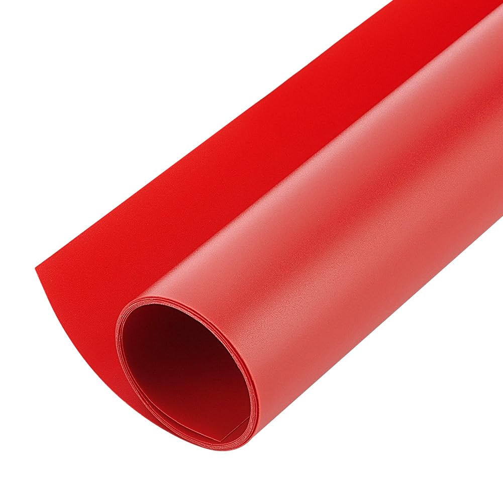 BENECREAT 100x40cm FireBrick Red PVC Photography Backdrop, Dual Matte Side Vinyl Photo Background for Product Video Photography Photo Studio, 0.4mm Thick