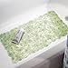 InterDesign Leavz Non-Slip Suction Bath Mat for Shower, Bathtub - Green