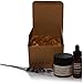 Natural Skin Face Care Travel Set, Power Cleanse Face Mask Scrub and Cleanser with Activated Charcoal, Advanced Nightly Repair Face Serum, Antioxidant, Anti-aging Moisturizer. Vegan Paraben Free