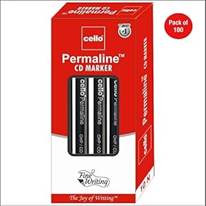 Cello Permaline CD Marker – Pack of 100 (Blue)