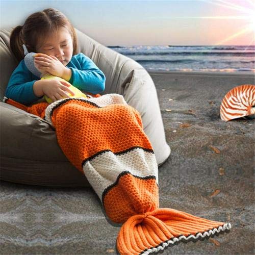 Rejoicing Fish Tail Blanket Soft Children Sleeping Bag For Kids Nemo Fish Tail Knitted Comfy Cozy Super Soft Warm Blanket Buy Online In Cayman Islands At Desertcart Productid 83702035