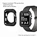 Flexible Rugged Protective Apple Watch TPU Case [Black], with 2 Tempered Glass Screen Protector for Apple Watch Series 2 - 42mm