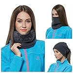 JOGVELO Fleece Neck Warmer 3 in 1 Neck Warmer Scarf for Men Women, Suitable for Ski Motorbike Cycling Camping Hiking Golf