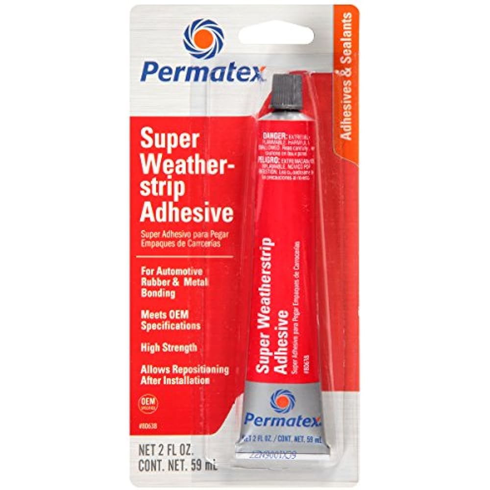Permatex 80638 Super Weatherstrip Adhesive, 2 Oz. Automotive eBay