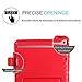 HDE Kids Case for iPad Mini 2 3 -Shock Proof Rugged Heavy Duty Impact Resistant Protective Cover Handle Stand for Apple iPad Mini 1 2 3 Retina (Red)
