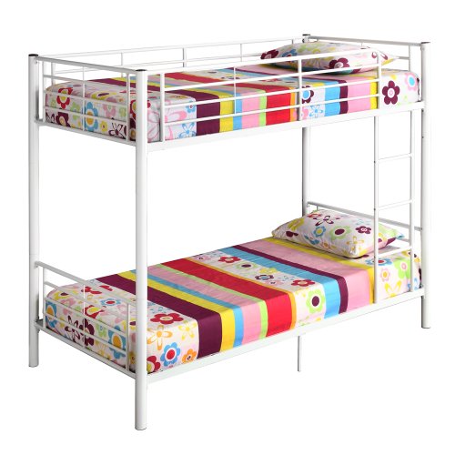 White bunk beds twin over twin Abu 