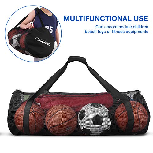 CLISPEED Mesh Duffle Bag Extra Large Dive Gear with Zipper for Diving Swimming Travelling Beach Sports Equipment