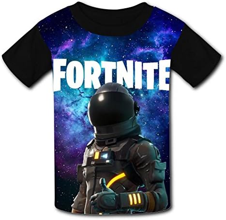 Wcpol Fort-nite Dark Voyager New Children's 3D Print Crew-Neck Short Sleeve Tshirts