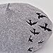 JOOWEN Women's Vintage Plain Beret Hat Girls Wool Warm Beanie Cap