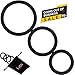 Penis Ring Set for Men | Lyps Eclipse - Penis Erection Enhancing 3 Different Sizes Cock Rings Premium Stretchy Medical Grade Soft Silicone Seamless Rings for Harder, Stronger and Longer Action