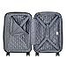 DELSEY PARIS Helium Aero Hardside Expandable Luggage with Spinner Wheels, Peony Pink, Checked-Medium 24 Inch