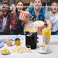 Aicok Palomitero, 1200W Máquina de Palomitas de aire caliente, Sin ...