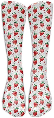 Strawberry Sock Hose Unisex Knee High Sport Long Resistant Cotton Socks