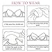 Self-Adhesive Bra Pads & Removeable Silicone Padded Bra Inserts Push Up Sticky Bra for Women