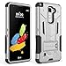 LG G Stylo 2 LS775 Case,LG G Stylus 2 K520 Case, CASEPLAY [Kickstand] [Swivel Belt Clip] Rugged Holster ShockProof Armor Protective Hybrid Case Cover (Silver)