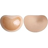 Single-Sided Sticky Bra Inserts, Soft Lightweight Adhesive Bra Pads Push up Bikini Padding Reusable Washable Breast Enhancer