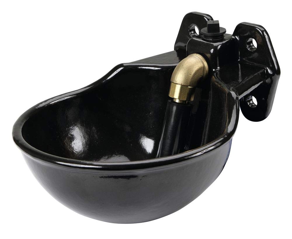 Kerbl 221851 Drinking bowl G51 enamelled, with tube valve