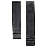 18/20/22/24mm Stainless Steel Milanese Bracelet Strap Watch Band (Black, 24MM)