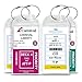 Cruise Luggage Tags Etag Holders Zip Seal andd Steel Loops Thick PVC