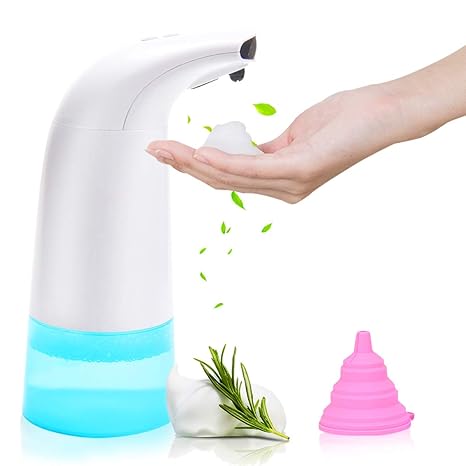 UptoBillions Automatischer Seifenspender berührungslos, Infrarot-Bewegungssensor Freisprechende Schaumspender für Küche & Bad