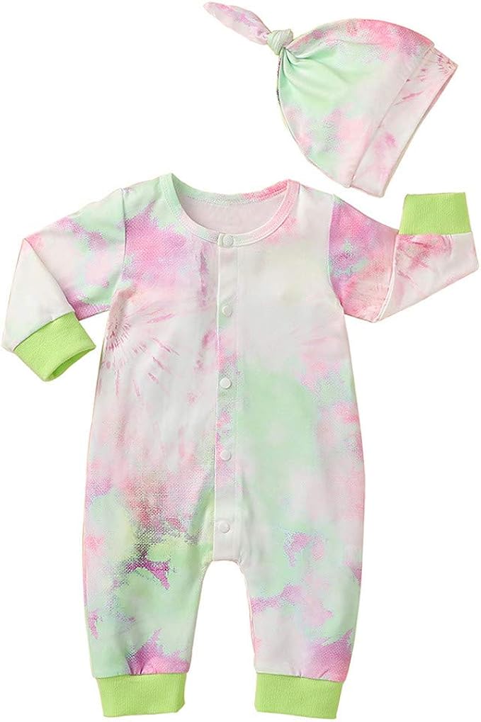 tie dye baby sleeper