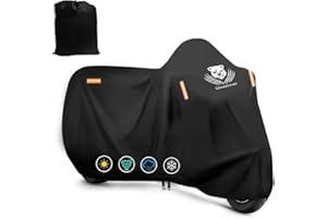 Motorcycle Covers Waterproof Outdoor Heavy Duty Street Glide Goldwing Cruiser Touring Bike Cover Fit for Harley Davidson Honda Indian Yamaha, All Weather Protection,116" Lx 47.2" Wx55 H-ClawsCover