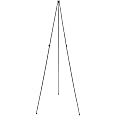 Quartet Easel Stand, Collapsible, Portable Display Stand for Home School Supplies, Home Office Supply Tripod for Posters, Paintings, Art or White Boards, Base 63" Max. Height, Supports 5 lbs. (29E)