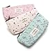 NiceWave Countryside Flower Floral Pencil Pen Case Cosmetic Makeup Bag Set of 3